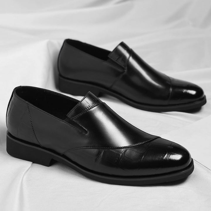 Womens Leather Loafers with Lurex Detail