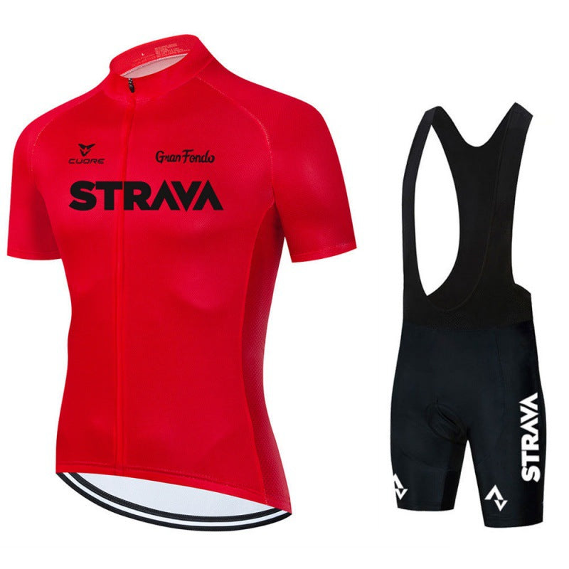 Mens Cycling Kit Breathable Jersey and Bib Shorts Performance Fit