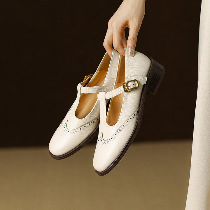 Womens Genuine Leather Shoes Classic Fit