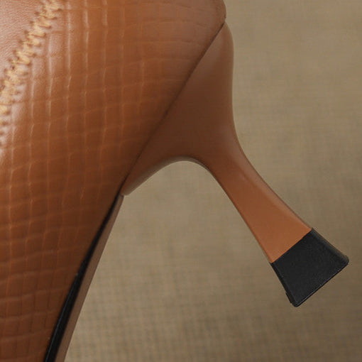 Womens Heels Genuine Leather Classic Fit