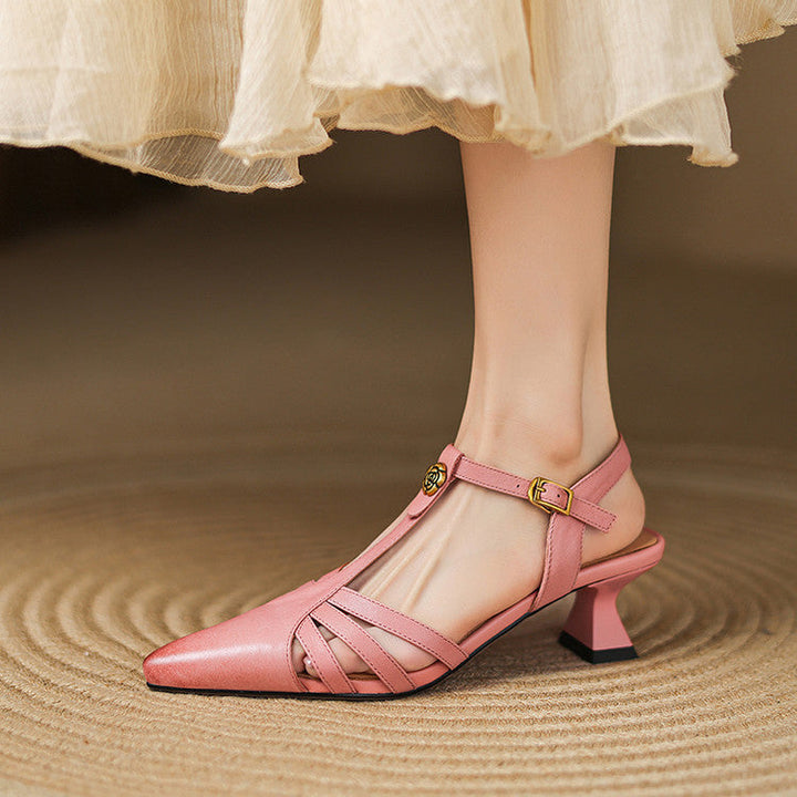 Womens Heels Genuine Leather Classic Fit