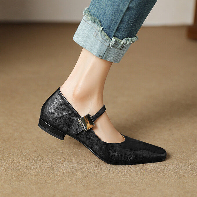 Womens Pumps Genuine Leather Classic Fit