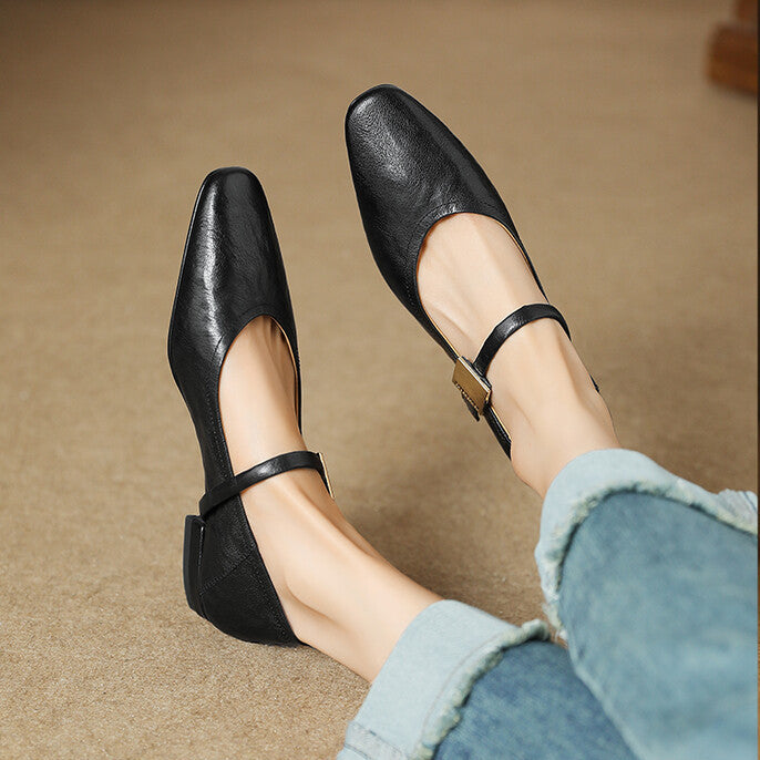 Womens Pumps Genuine Leather Classic Fit