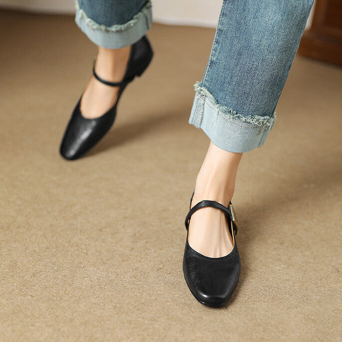 Womens Pumps Genuine Leather Classic Fit