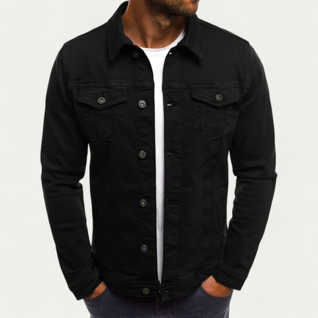 Mens Denim Jacket Lightweight Classic Fit