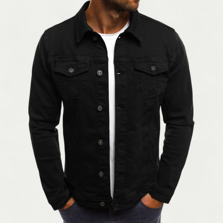 Mens Denim Jacket Lightweight Classic Fit
