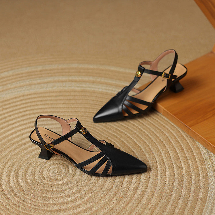 Womens Heels Genuine Leather Classic Fit