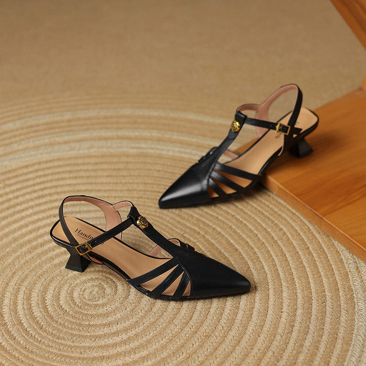 Womens Heels Genuine Leather Classic Fit