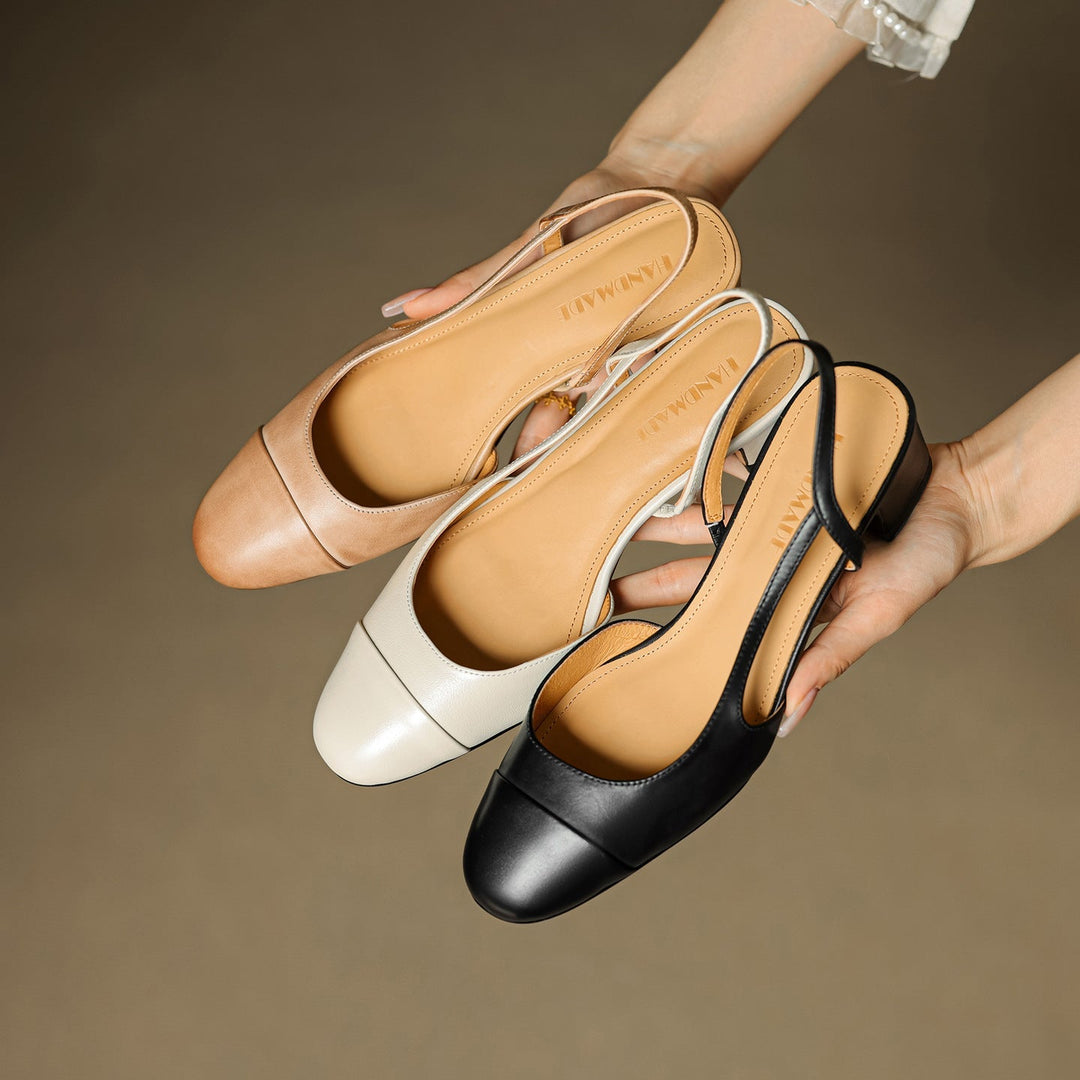 Womens Genuine Leather Pumps Classic Fit