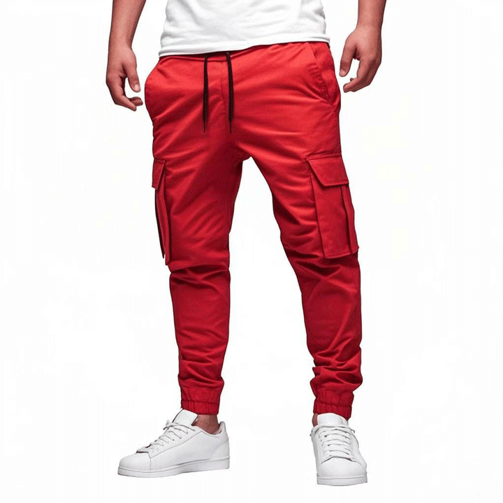 Mens Jogger Pants Stretch Waistband Athletic Fit