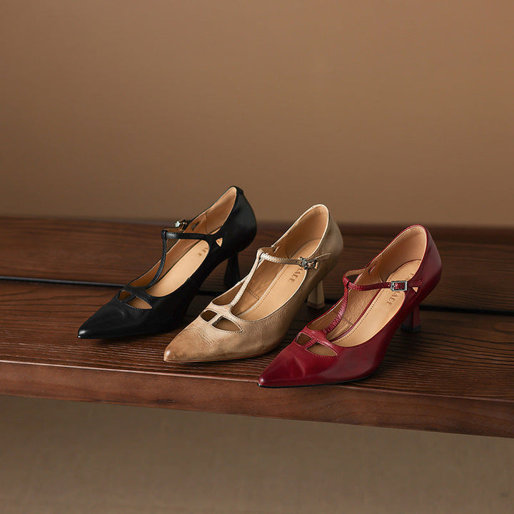 Womens Pumps Genuine Leather Classic Fit