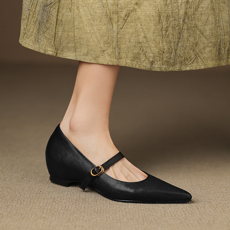 Womens Heels Genuine Leather Classic Fit
