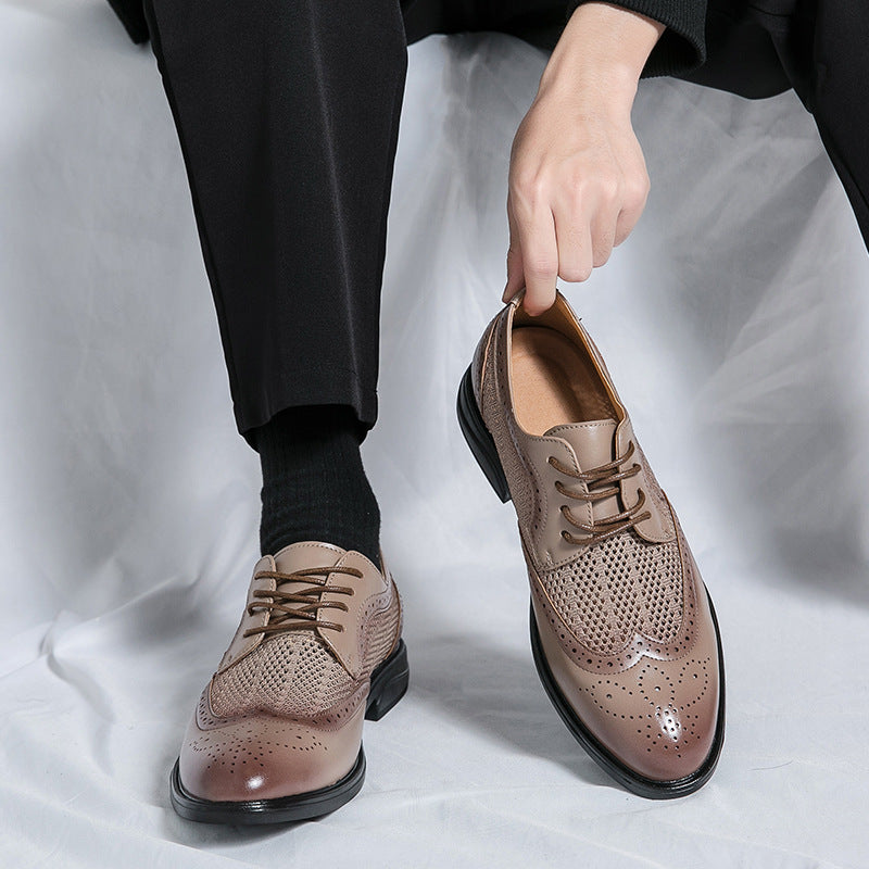 Mens Oxford Shoes Genuine Leather Classic Fit