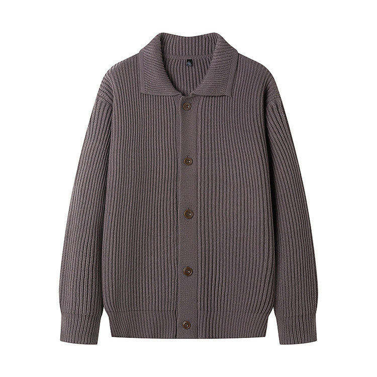 Womens Sporty Cardigan with Shawl Collar Relaxed Fit