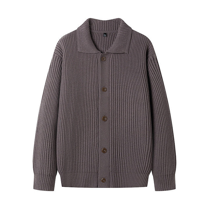 Womens Sporty Cardigan with Shawl Collar Relaxed Fit