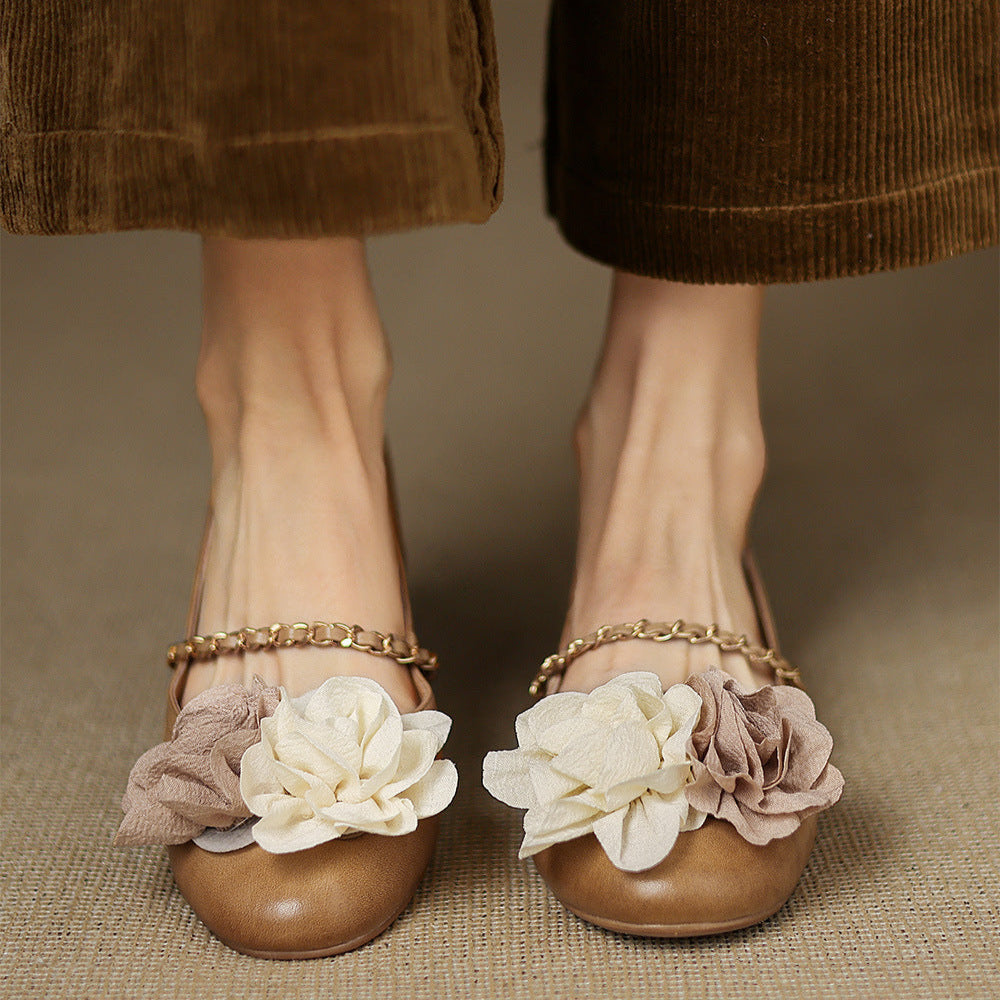 Womens Genuine Leather Shoes Classic Fit