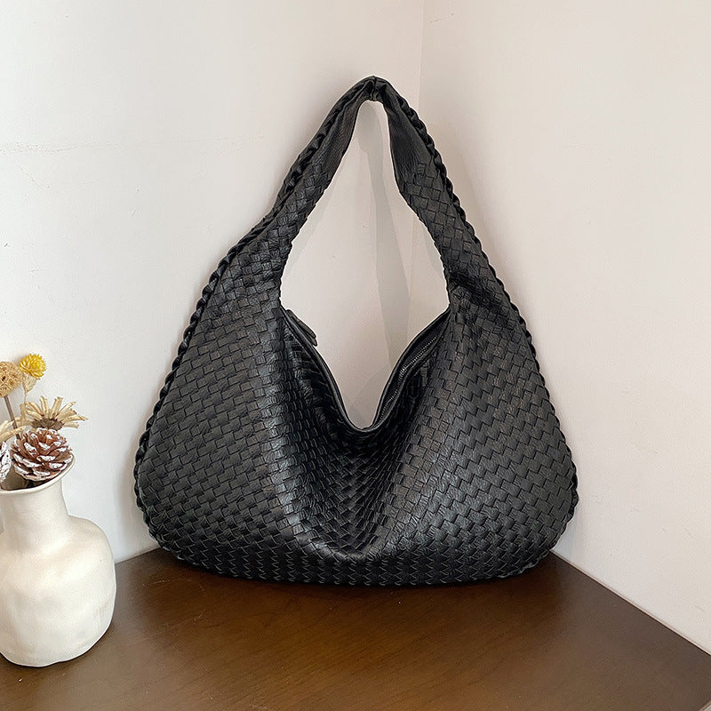 Unisex Woven Shopping Bag Durable Lightweight