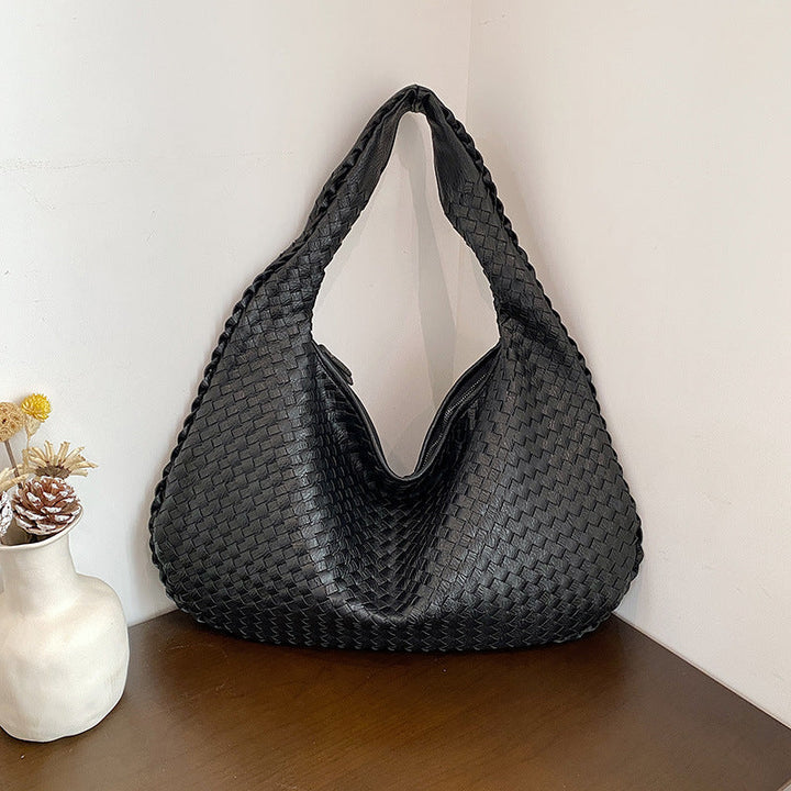 Unisex Woven Shopping Bag Durable Lightweight