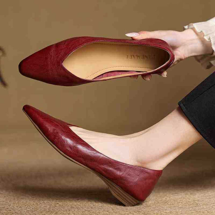 Womens Genuine Leather Mules Slip-On Comfortable - BritishMode