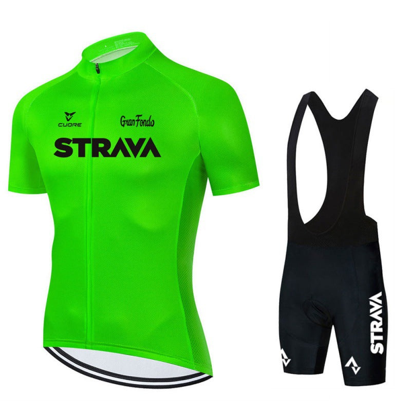 Mens Cycling Kit Breathable Jersey and Bib Shorts Performance Fit
