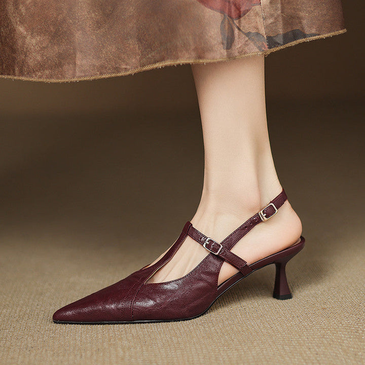 Womens Heels Genuine Leather Classic Fit