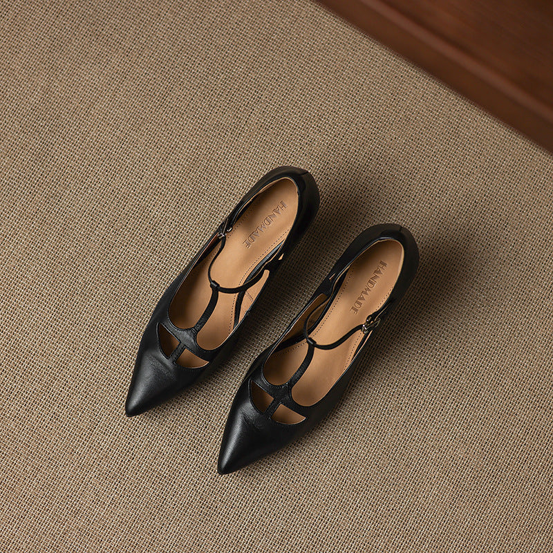 Womens Pumps Genuine Leather Classic Fit