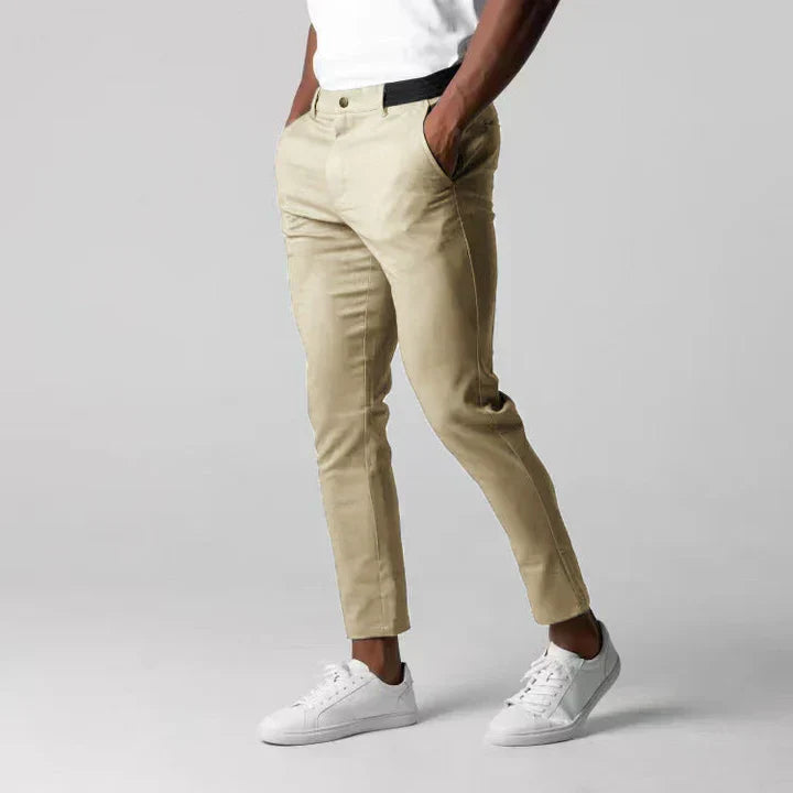 Mens Chino Pants Slim Fit Comfortable - BritishMode