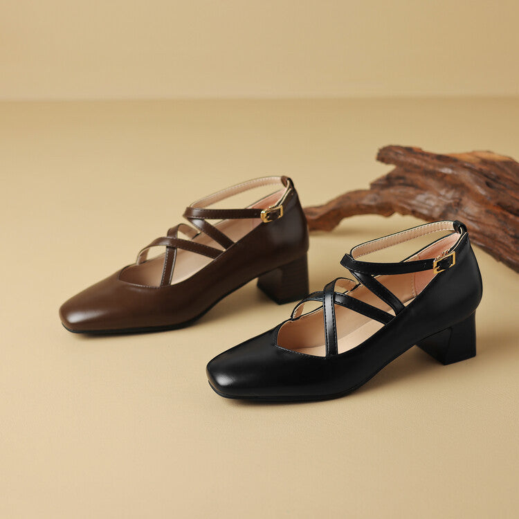 Womens Leather Heels Classic Fit