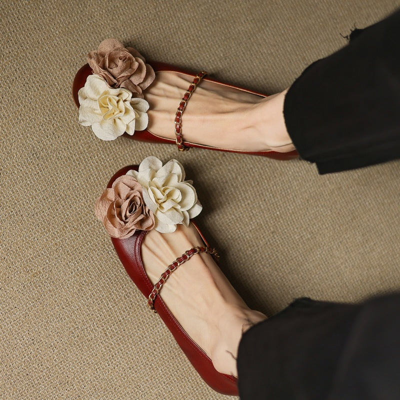Womens Genuine Leather Shoes Classic Fit