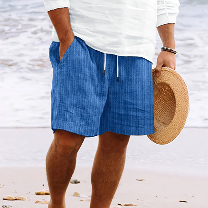 Unisex Shorts Elastic Waistband Comfortable Fit with Pockets