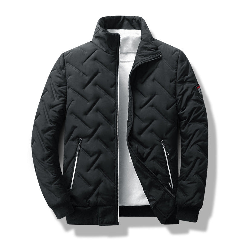 Mens Quilted Jacket Slim Fit Designer Style - BritishMode