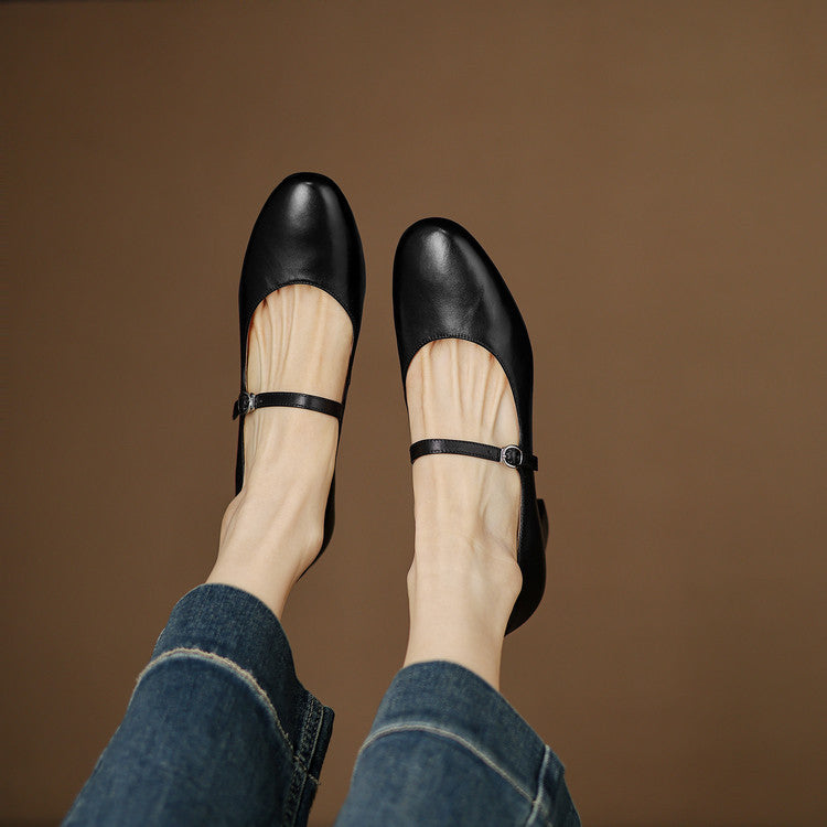 Womens Pumps Genuine Leather Classic Fit