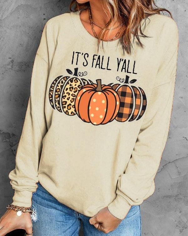 Womens Sweatshirt Cotton Graphic Relaxed Fit