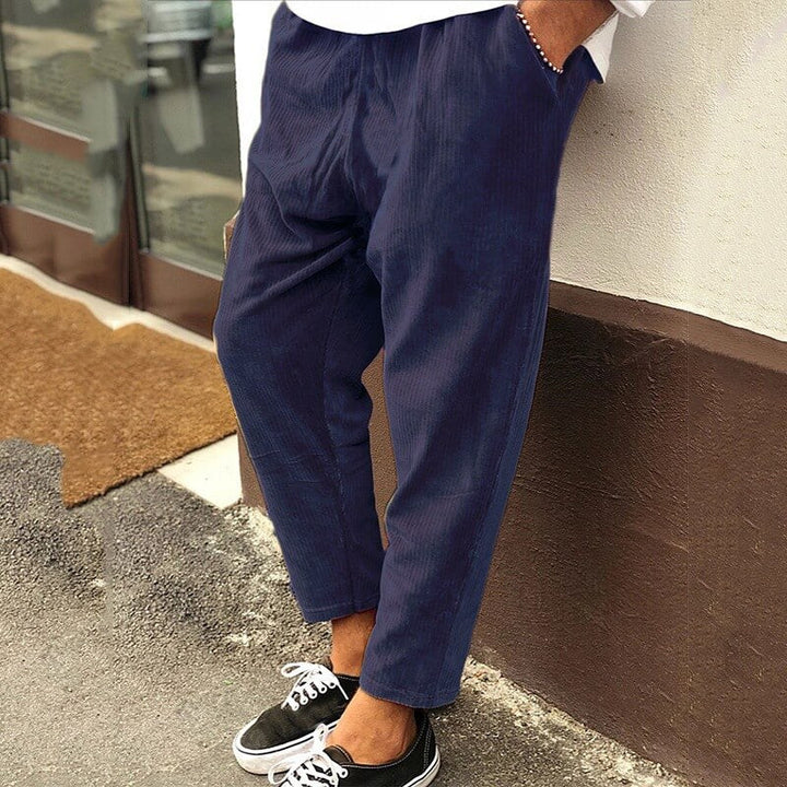 Mens Corduroy Pants Comfortable Relaxed Fit