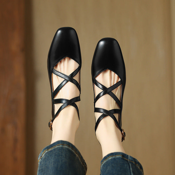 Womens Leather Heels Classic Fit