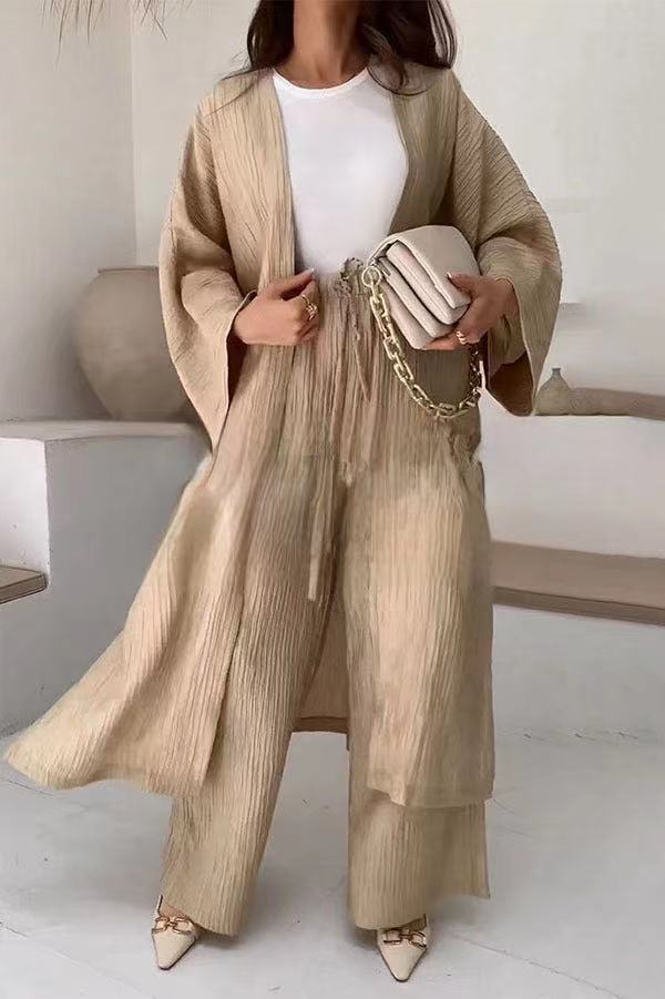 Womens Kimono Top with Ruffle Detail Relaxed Fit - BritishMode