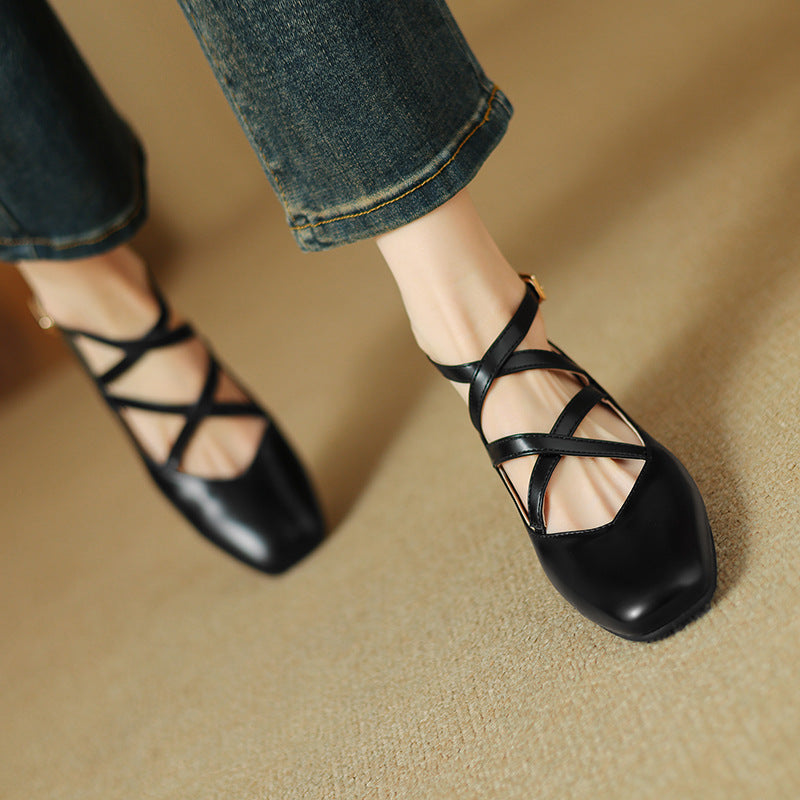 Womens Leather Heels Classic Fit