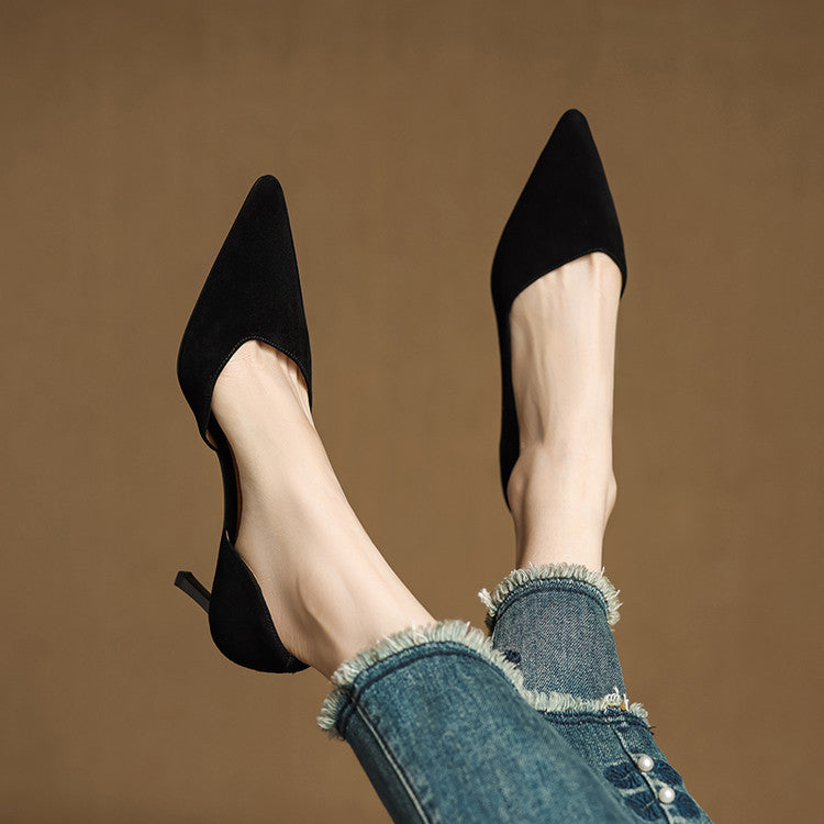 Womens Heels Genuine Leather Classic Fit