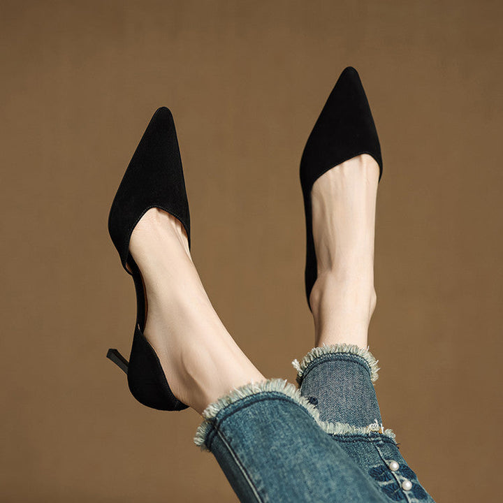 Womens Heels Genuine Leather Classic Fit