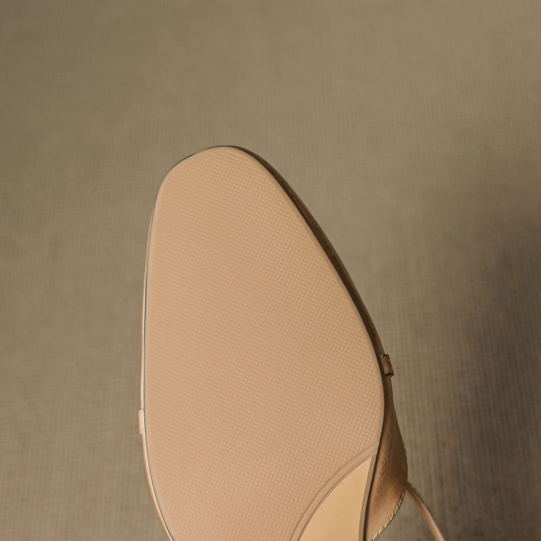 Womens Slingback Shoes Genuine Leather