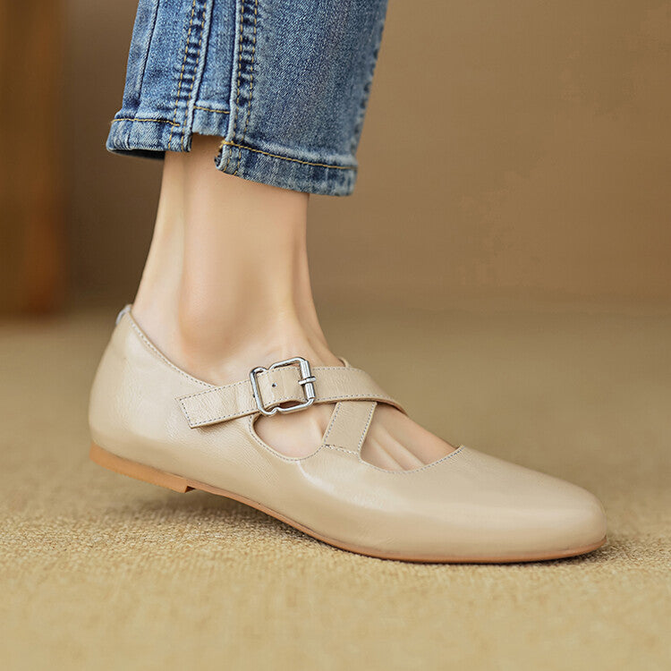 Womens Genuine Leather Shoes Classic Fit