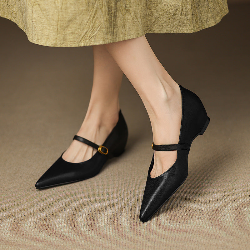 Womens Heels Genuine Leather Classic Fit