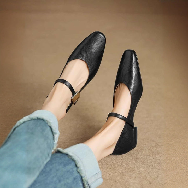 Womens Genuine Leather Pumps Classic Fit