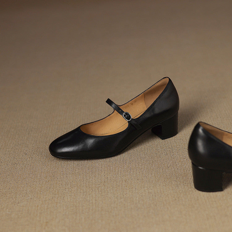 Womens Pumps Genuine Leather Classic Fit