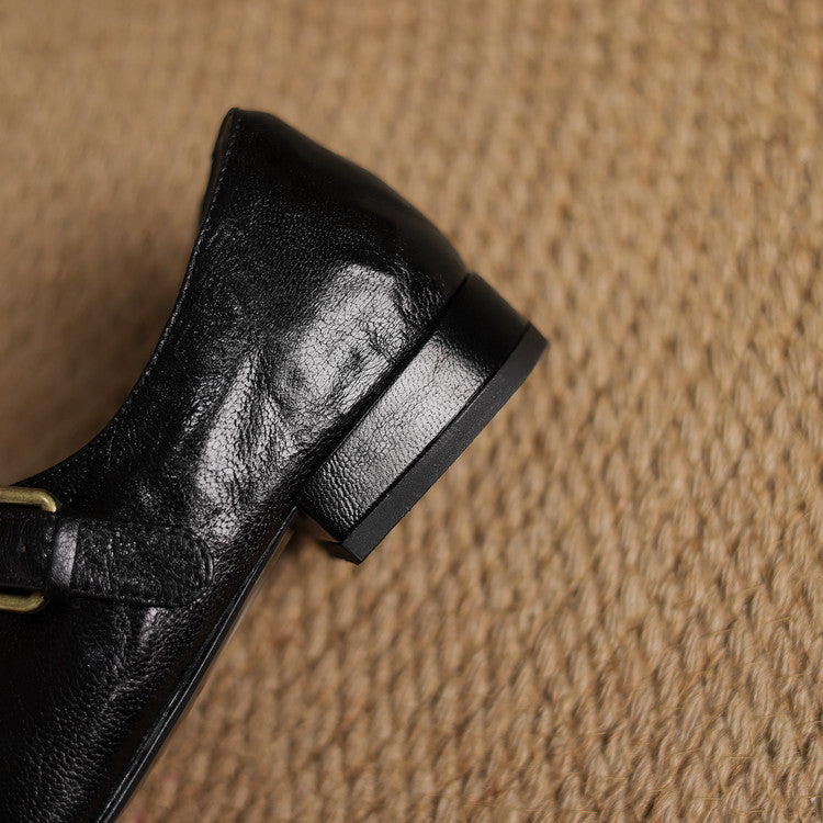 Womens Genuine Leather Shoes Classic Fit