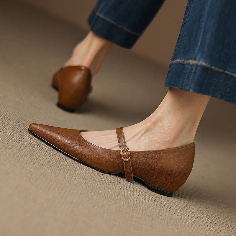 Womens Heels Genuine Leather Classic Fit