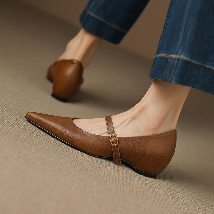 Womens Heels Genuine Leather Classic Fit