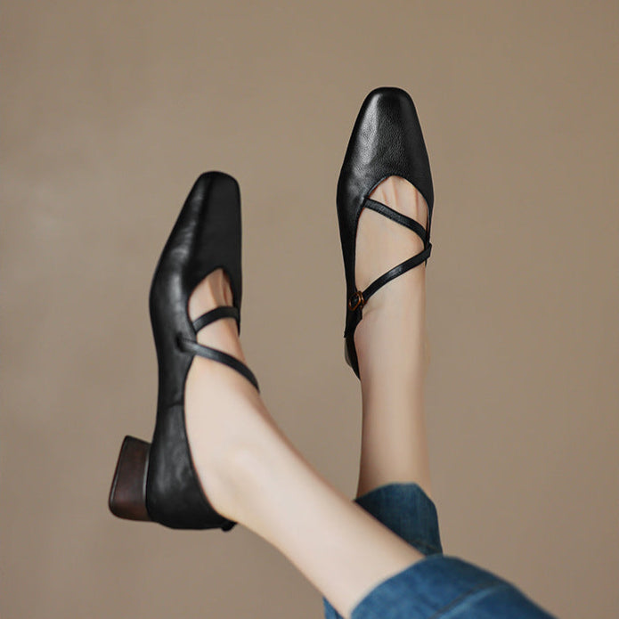 Womens Heels Genuine Leather Classic Fit