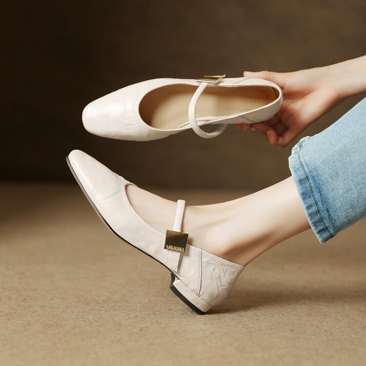 Womens Pumps Genuine Leather Classic Fit - BritishMode
