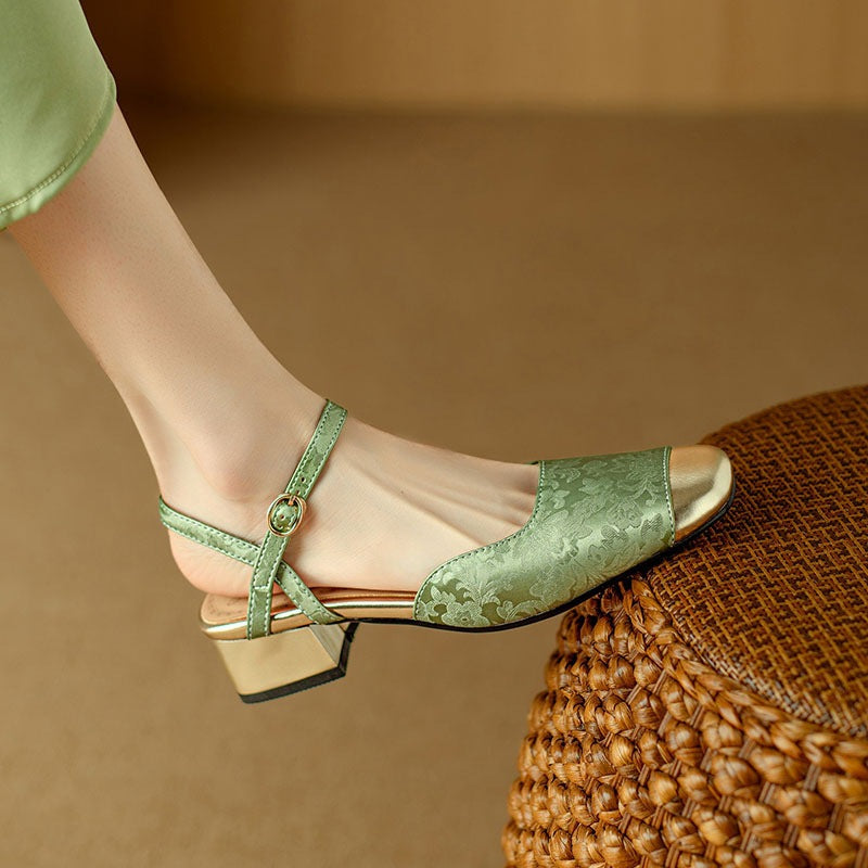 Womens Slingback Shoes with Adjustable Strap